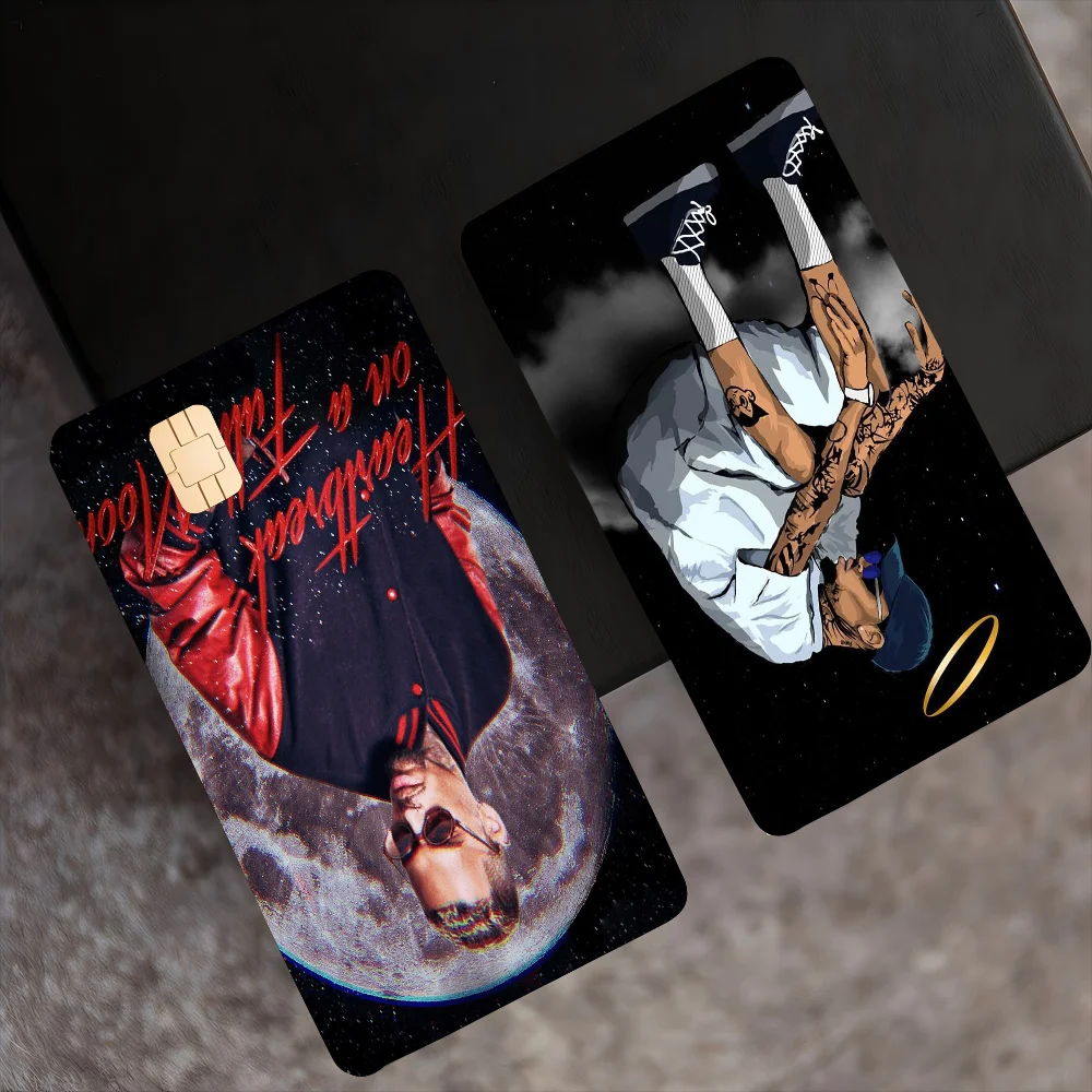 Chris Brown Hip Hop Verschiedene Anime Bank Kreditkarten Bus Pass Aufkleber Coole Dekoration Wasserdichte Aufkleber Sammlung Spielzeug Geschenke