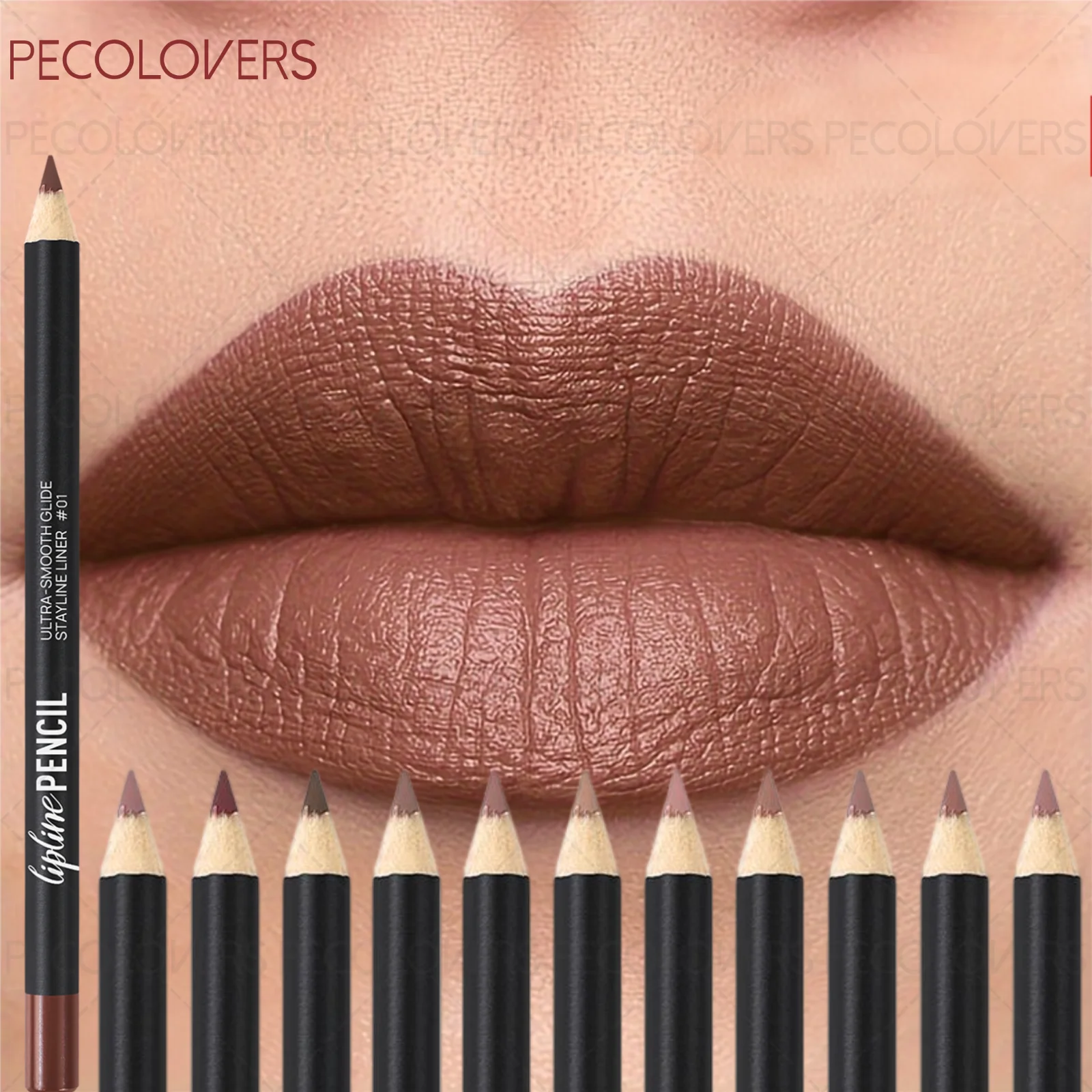 1PC Natural Nude Lip Liner, Cream Texture, Waterproof, Nude Pink and Brown Color, Both Lip Line Outline and Lip Filling Function