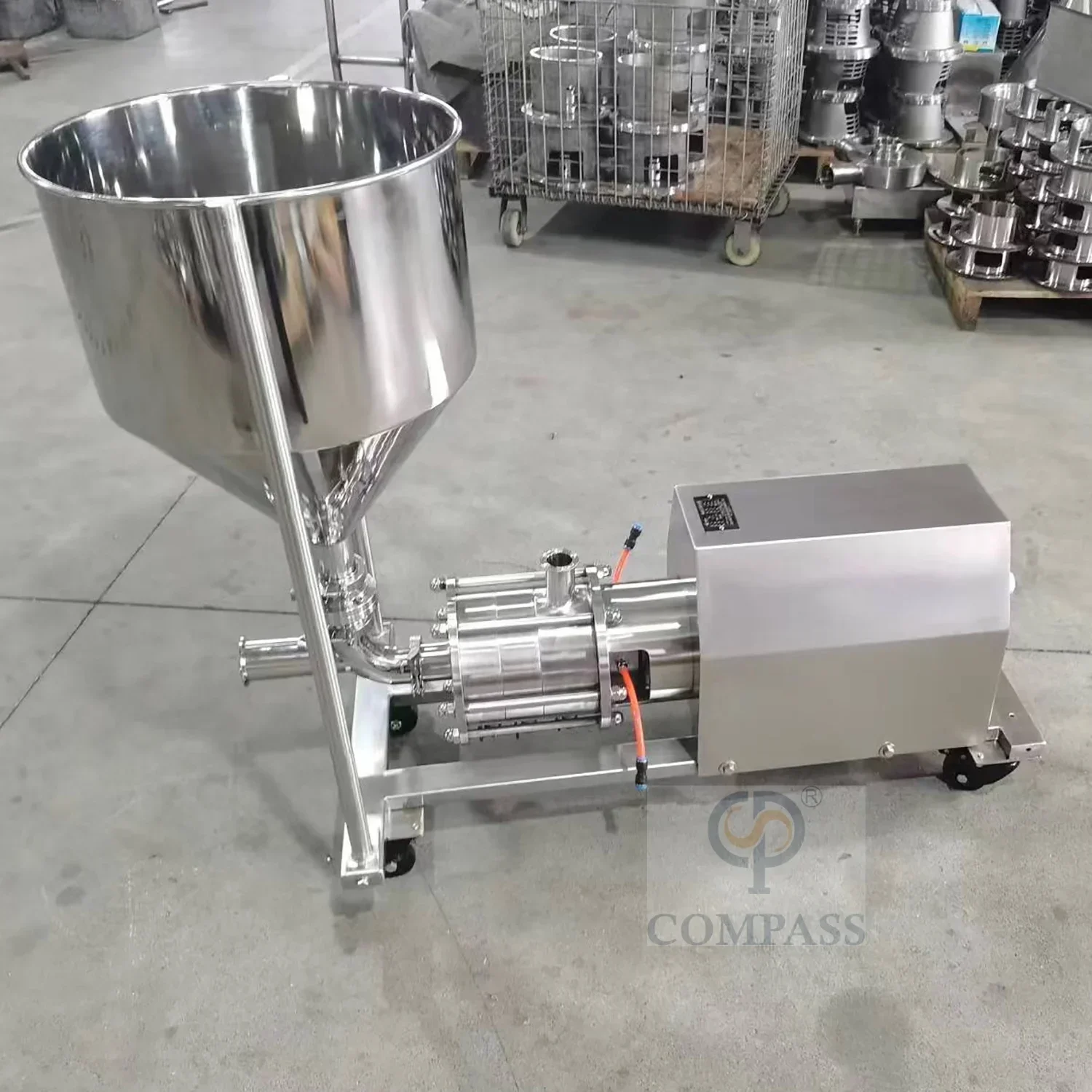 Sanitary Stainless Steel SS316 Emulsion Pump High Shear Mixer Three Stage Pipeline Emulsification pump