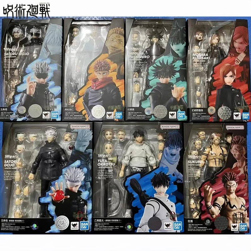 

Bandai Original Shfiguarts Jujutsu Kaisen Figure Gojo Satoru Itadori Yuji Fushiguro Megumi Kugisaki Nobara Anime Toy Model Gift