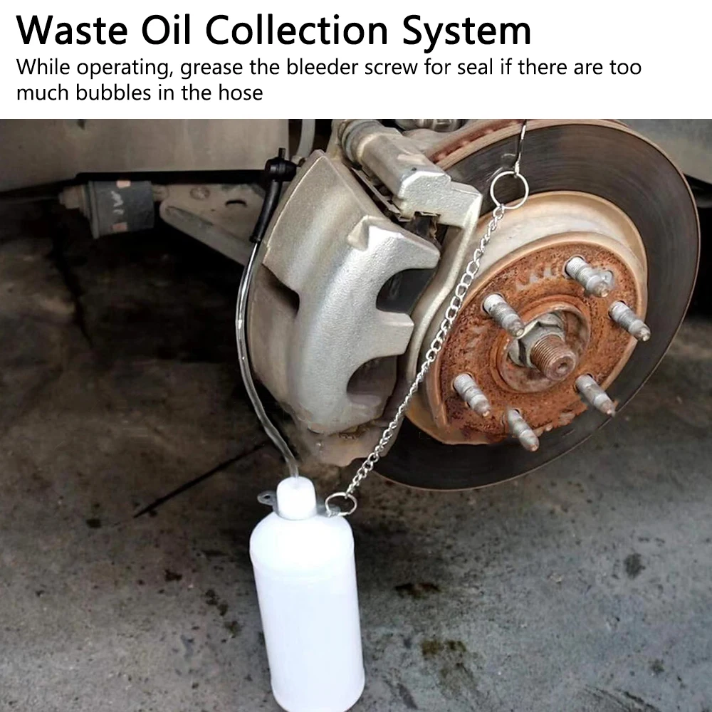1ชุดหม้อเปลี่ยนน้ำมันเบรคระบายเบรกเครื่องมือเปลี่ยนน้ำมันเบรคระบายน้ำขนาดใหญ่3L