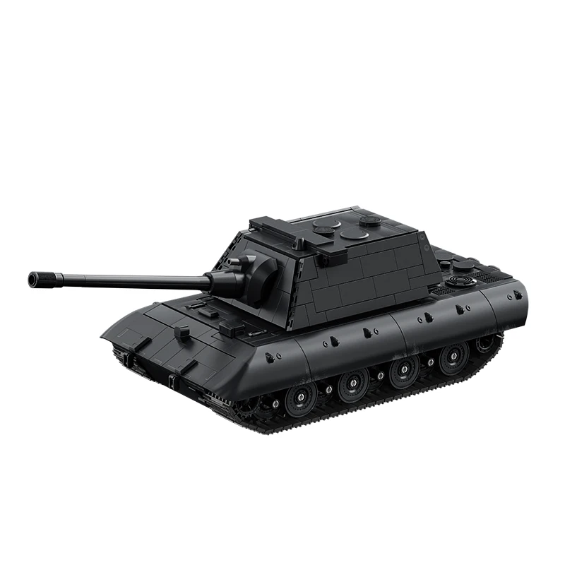 제 2 차 세계 대전 WW2 육군 군사 군인 E-100 중형 탱크 모델 조립 빌딩 블록 어린이를위한 벽돌 장난감 선물