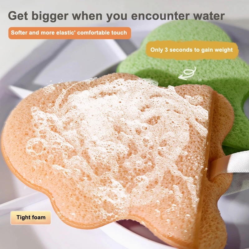 Snowman Glove Style Facial Exfoliating Sponge Puff For Deep Cleansing Suitable For Makeup Removal And Wash Reusable Clean Tool