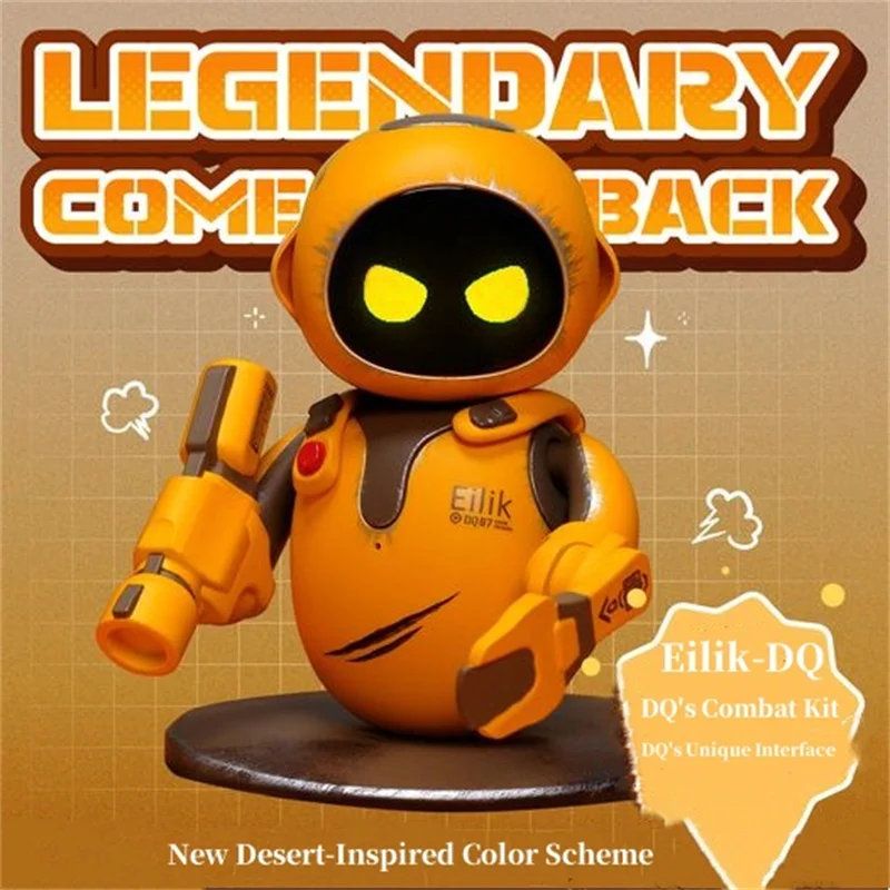 Children Electron Smart Robot AI Eilik Desert Coating Version Interactive Desktop Robots Fun Eilik-DQ Combat Kit Shooter Game