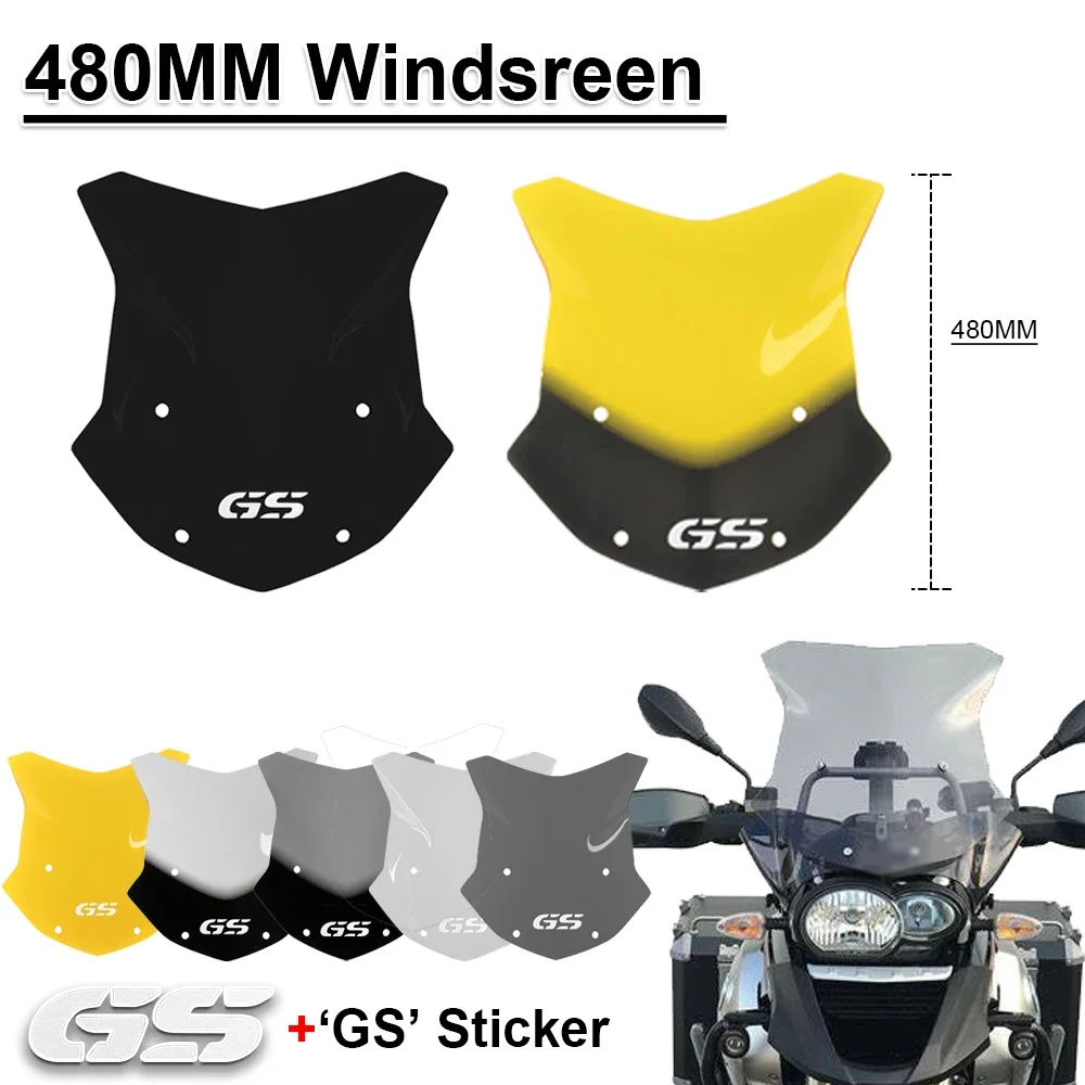 

Motorcycle 480MM Height Windshield Windscreen Deflector Wind Shield Protector For BMW R1250GS R1200GS Adventure GSA R1200 R1250