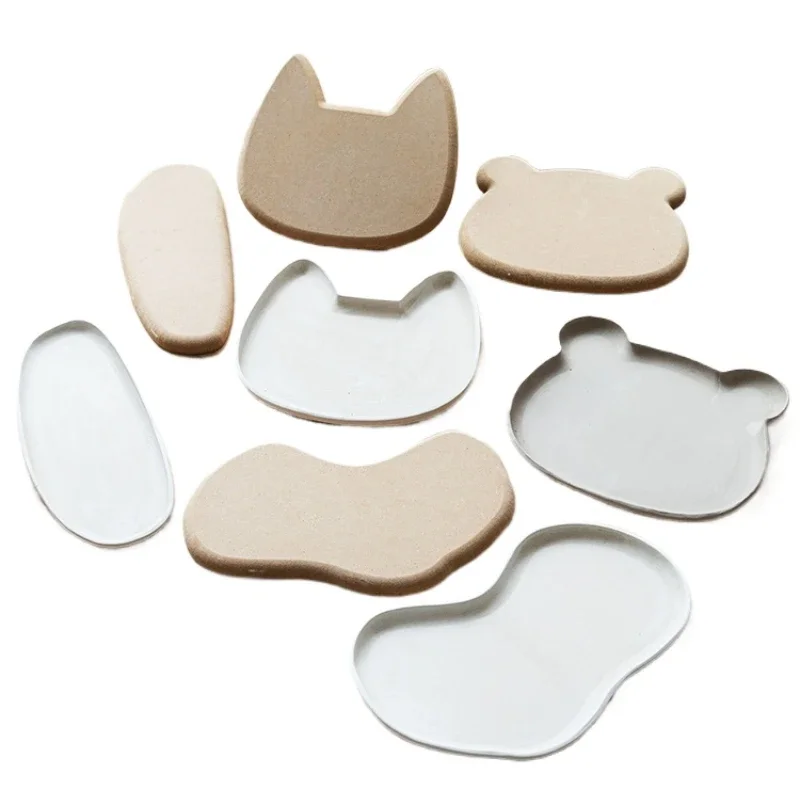 Special-shaped Pottery Tools Ceramic Forming Mold Tan Density Plate Printing Blank Stripping Mud Plate for Ceramic Project Work