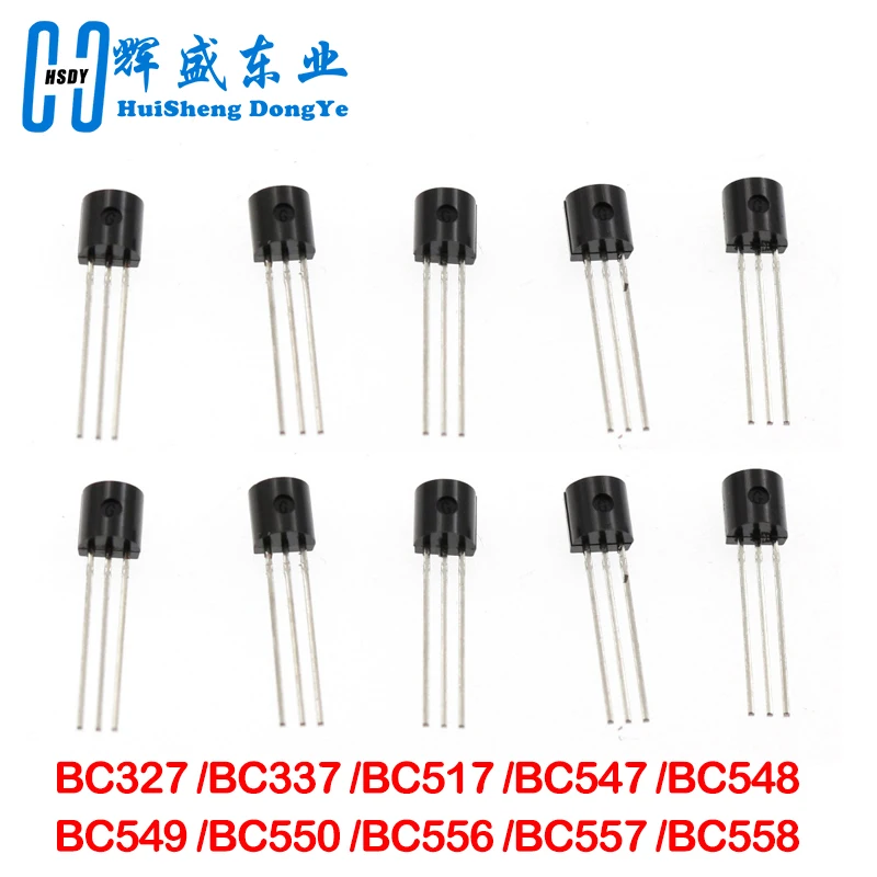 1BOX 200pcs=10 Values*20pcs Transistor kit Assort set BC327/BC337/BC517/BC547/BC548/BC549/BC550 BC556/BC557/BC558 mix diode pack
