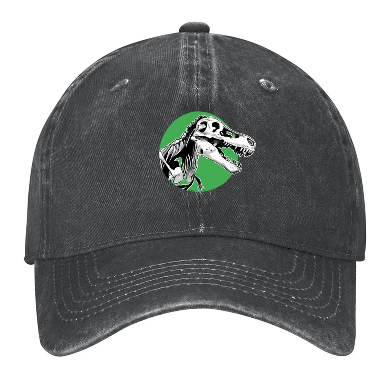 

T-Rex skeleton green Baseball Cap tactical cap Wild Ball Hat Luxury man cap Anime Hat Men's Luxury Women's