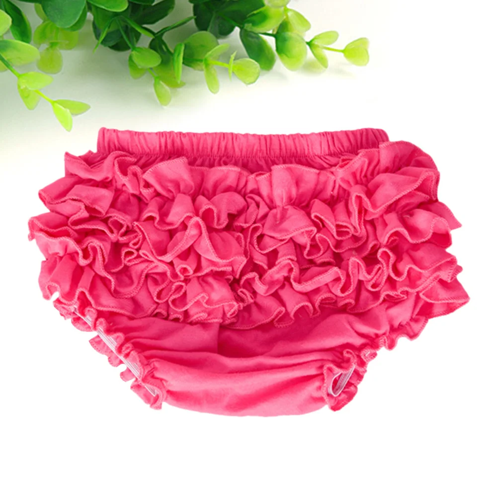 

Baby Girl Rose Pink Cotton Panties Lace Back Diaper Cover Soft Breathable Comfortable Halloween Size Girl Pants