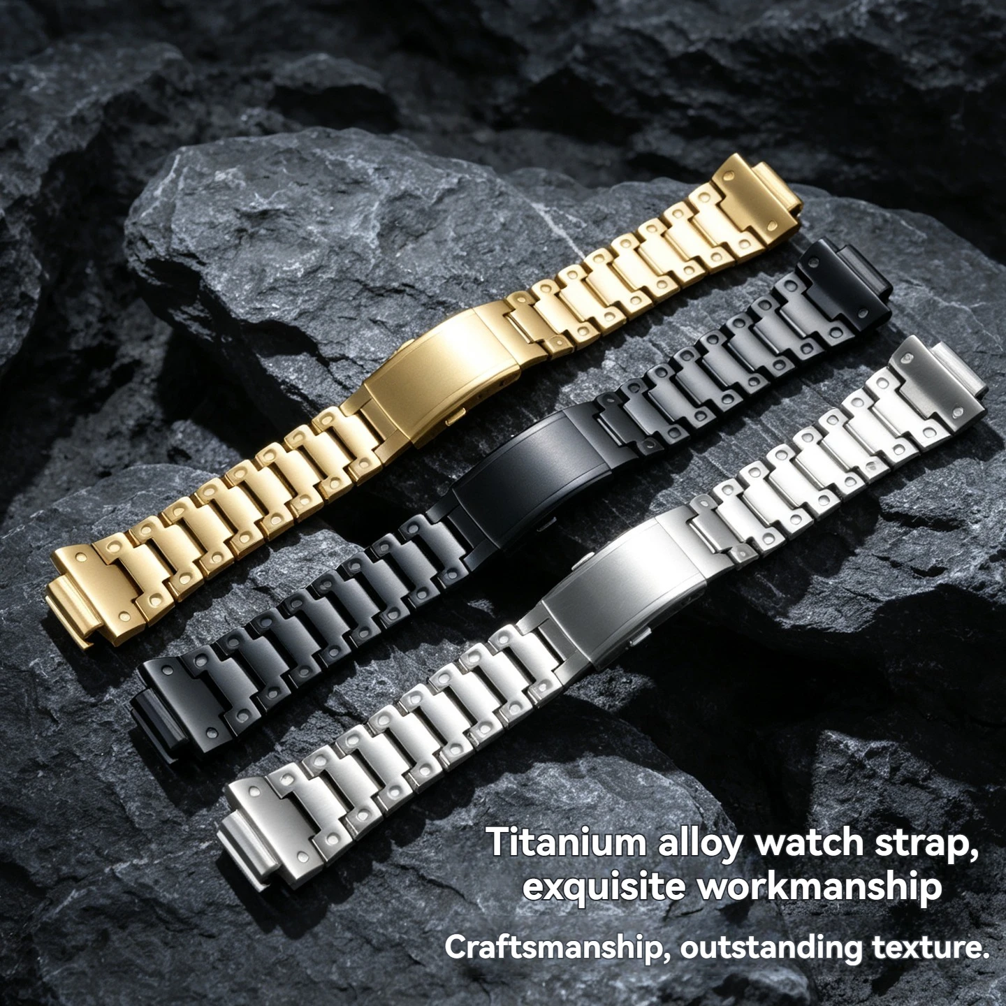 Titanium Alloy Strap for Casio G-SHOCK GA2100/B2100/GBM-2100/GM2100-16mm Metal Octagonal Bracelet Replacement Watch Accessories