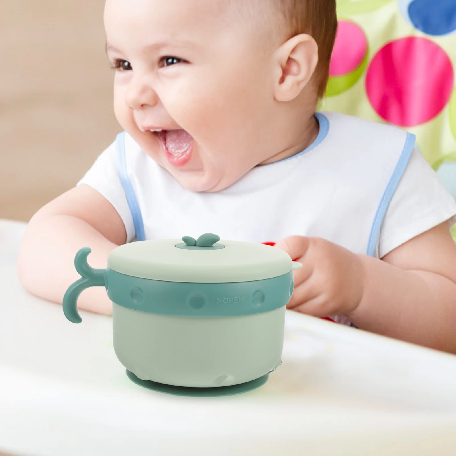 

1Set Baby Insulation Bowl Stainless Steel PP Detachable Food Container Heat Preservation Baby Feeding Plate Safe Easy Clean