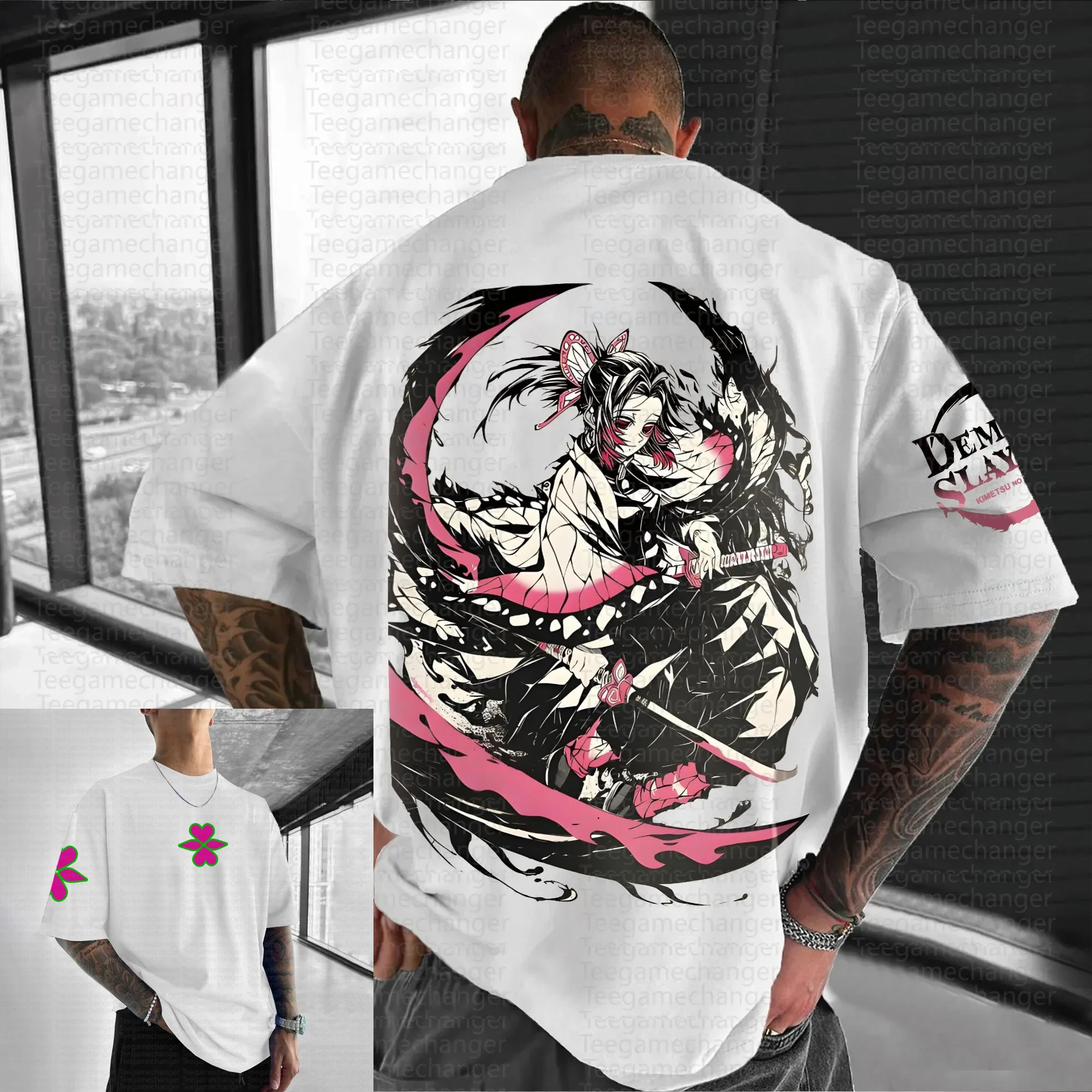 

Demon Slayer Anime Tshirt Collection Character Print with Teegamechanger Brand Unisex Cotton Streetwear Casual Fashion Outfit