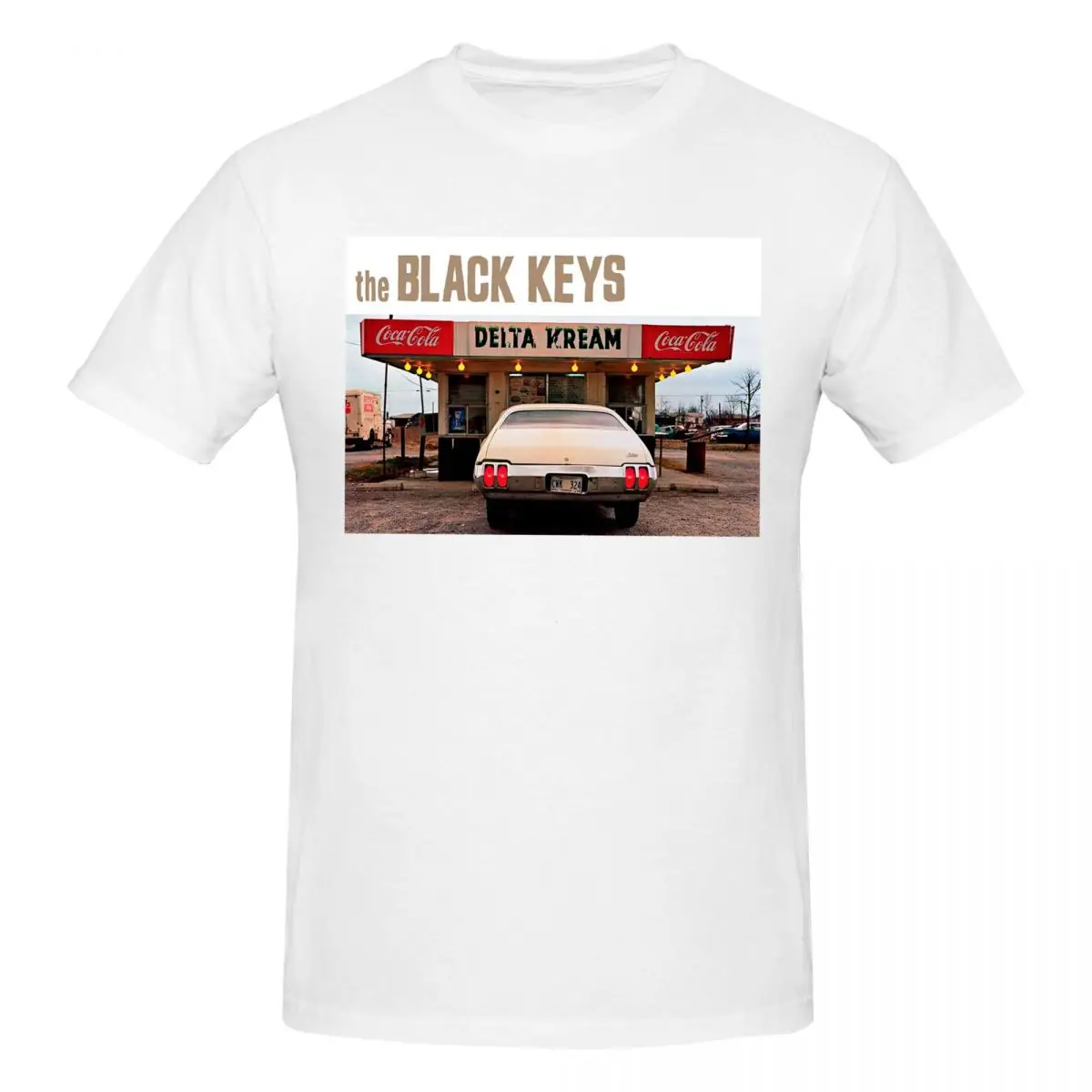 Black The Delta Kream 2021 Masjuni Men T-Shirt Funny Plus Size T Shirts Men's Crew Neck Cotton Tees Short Summer Male