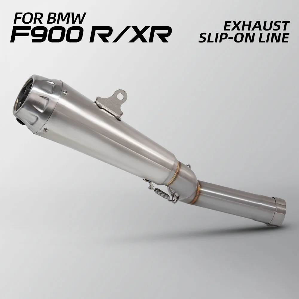 

Motorcycle Exhaust Slip on Line Middle Link Adapter Pipe Arro Muffler with DB Killer For BMW F900 R XR 2020-2025
