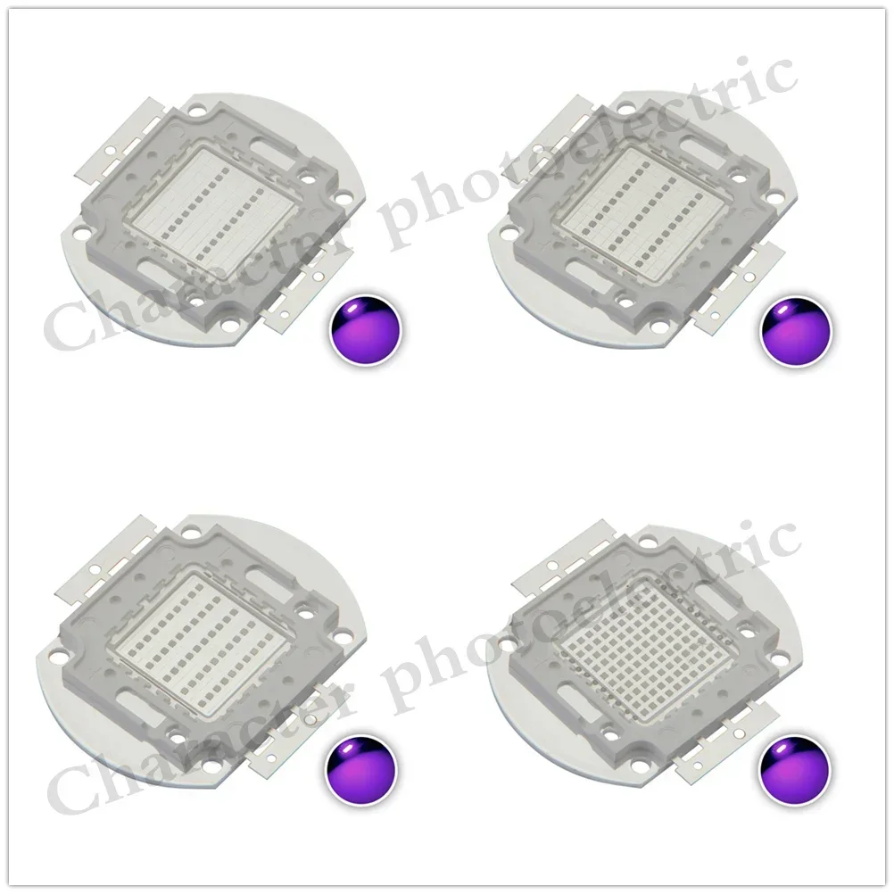 High Power LED Chip UV 3W 100W Ultraviolet Purple Epileds COB LED Chip Light on Copper PCB370nm 380nm 395nm 400nm  uv led