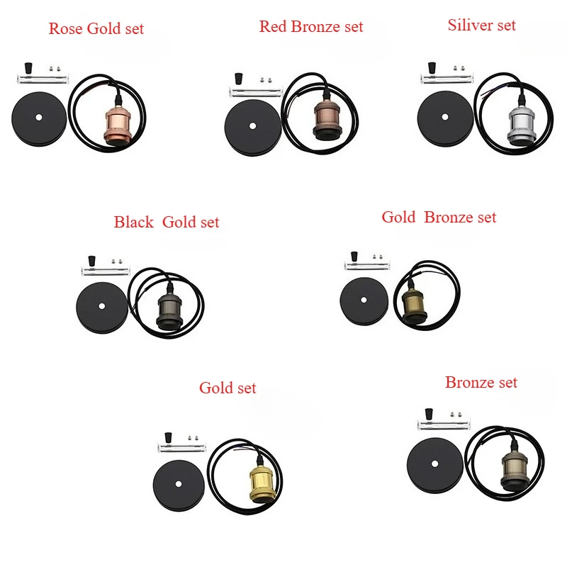 ヴィンテージ エジソン ペンダント CFL LED フィラメント E27 E26 エジソン スクリュー ライトソケット ライト インダストリアル レトロ 電球 ランプベース アルミ ホルダー