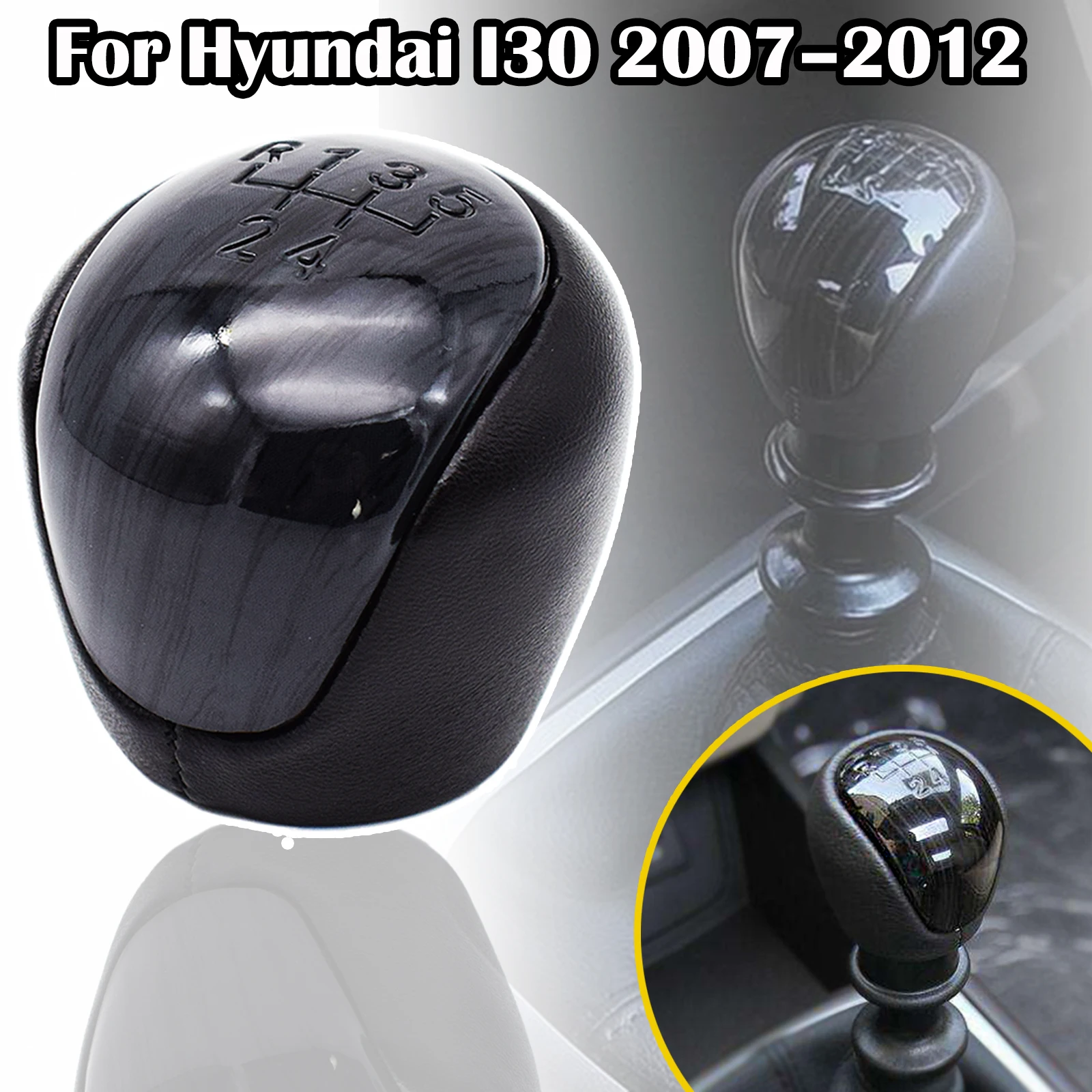 

For Hyundai ix35 Tucson LM 2009 2010 2011 2012 2013 2014 2015 MT 5 Speed Gear Stick Shift Knob Lever Pen Adapter Replacement