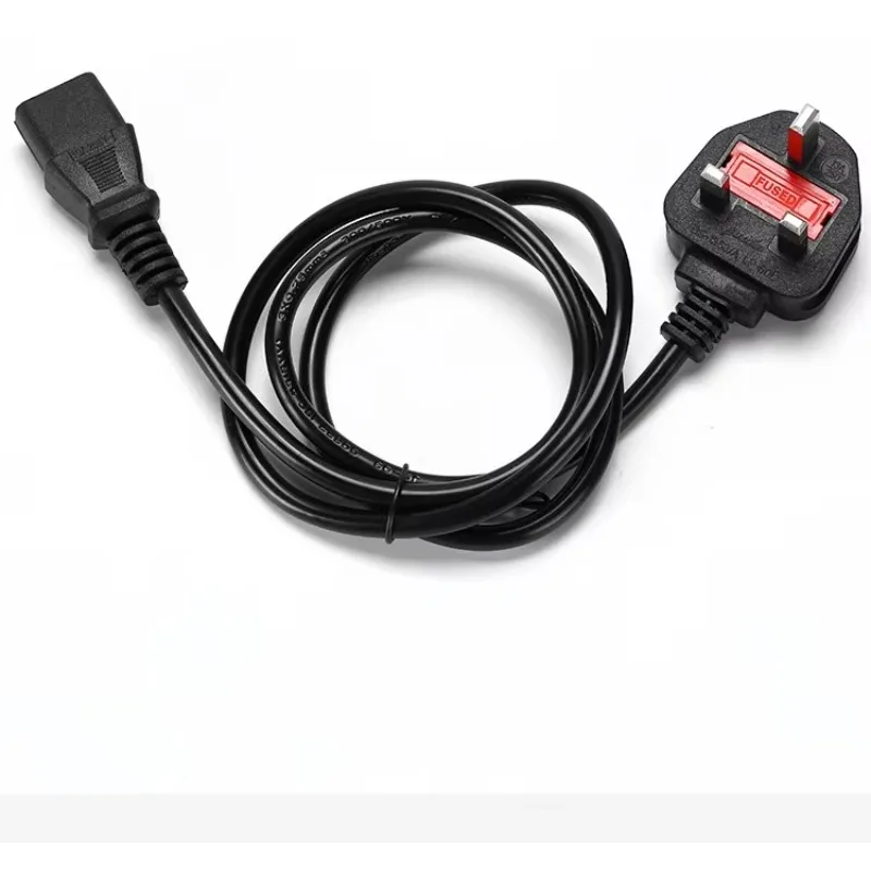 

British standard three-hole tail power cord computer host British plug cable three-plug British standard power cord