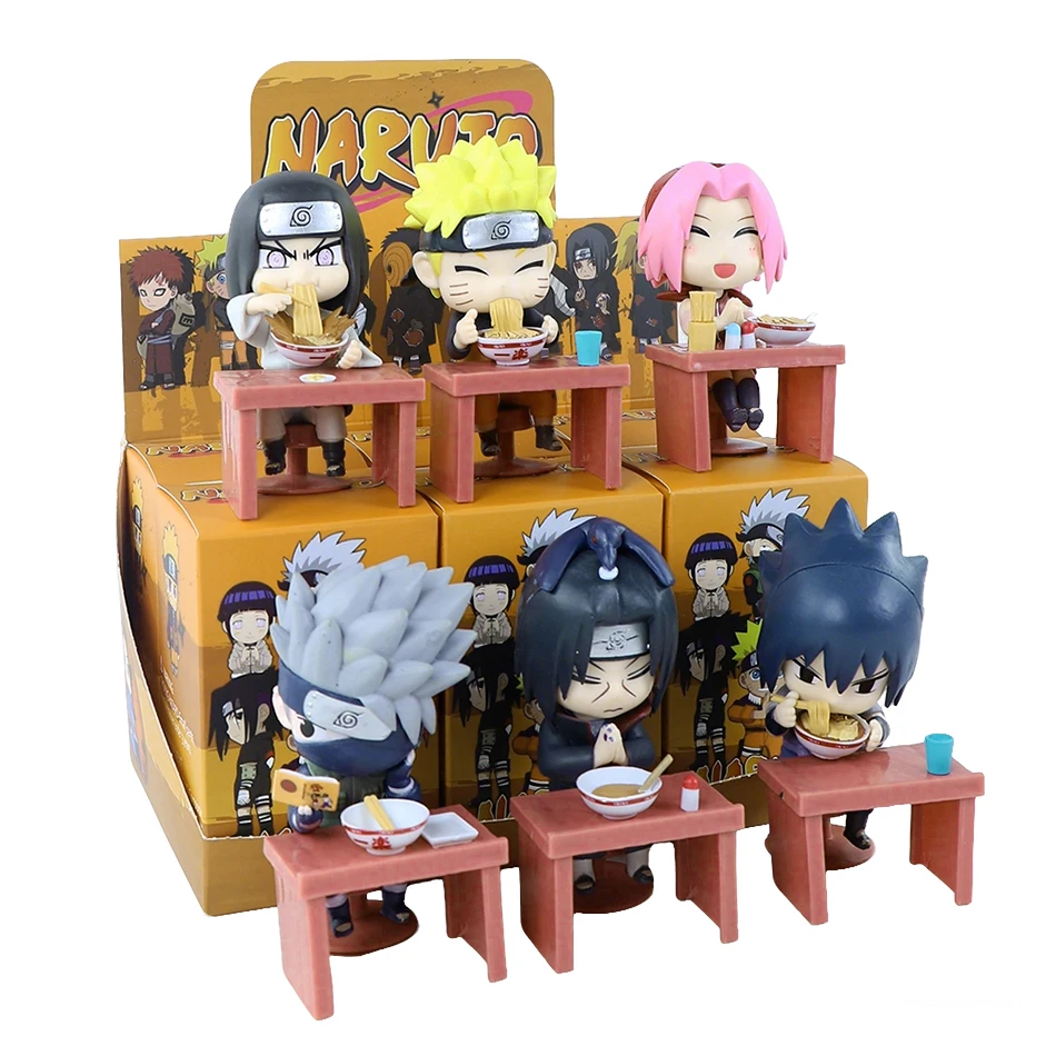 Auf Lager Naruto Shippuden Ramen Themen-Serie Blindbox - Chibi Mini PVC Anime-Figuren - Überraschungs-Sasuke Uchiha & Naruto Spielzeug Geschenke – Detail 7