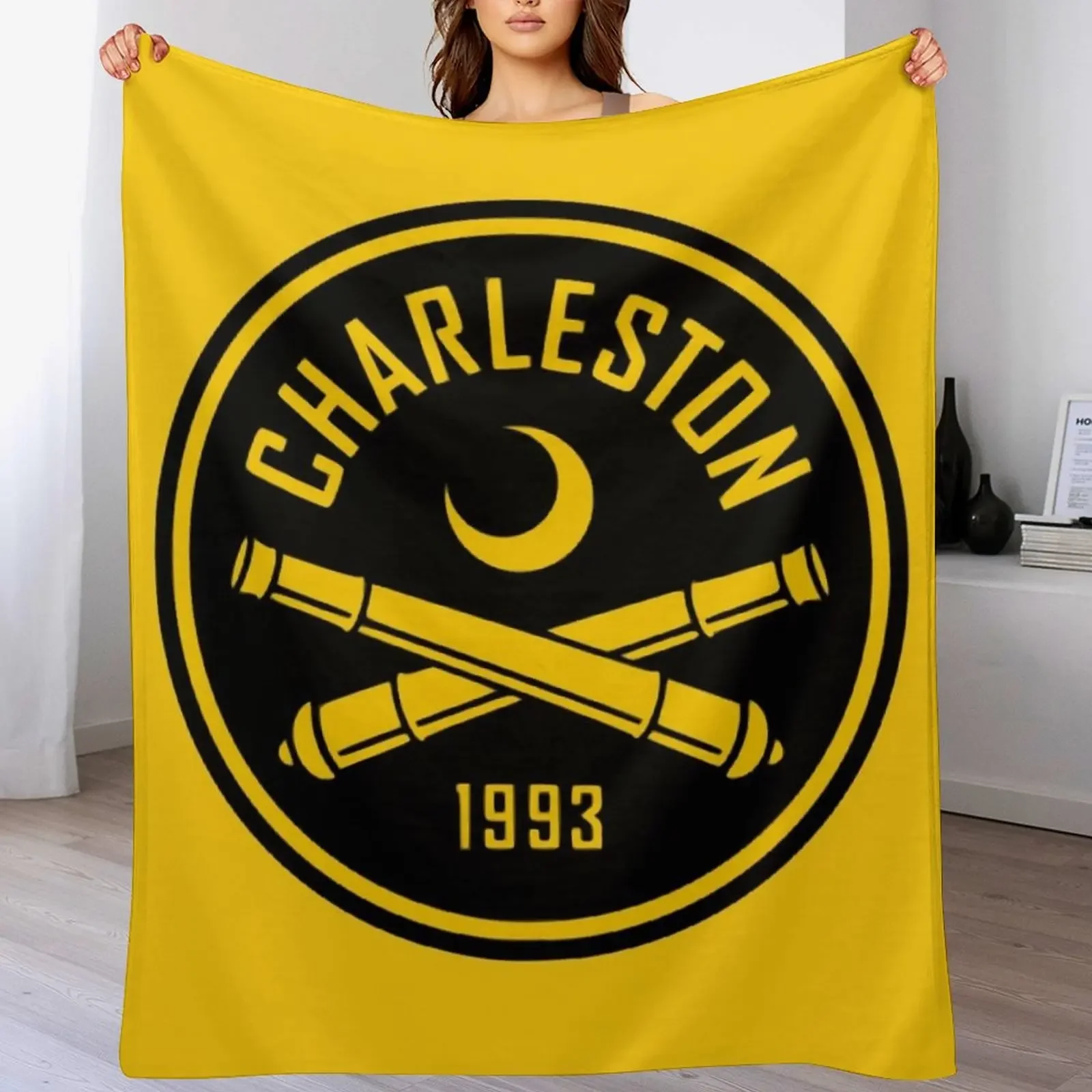 Charleston Battery Throw Blanket Machine Washable Soft Warm Blanket