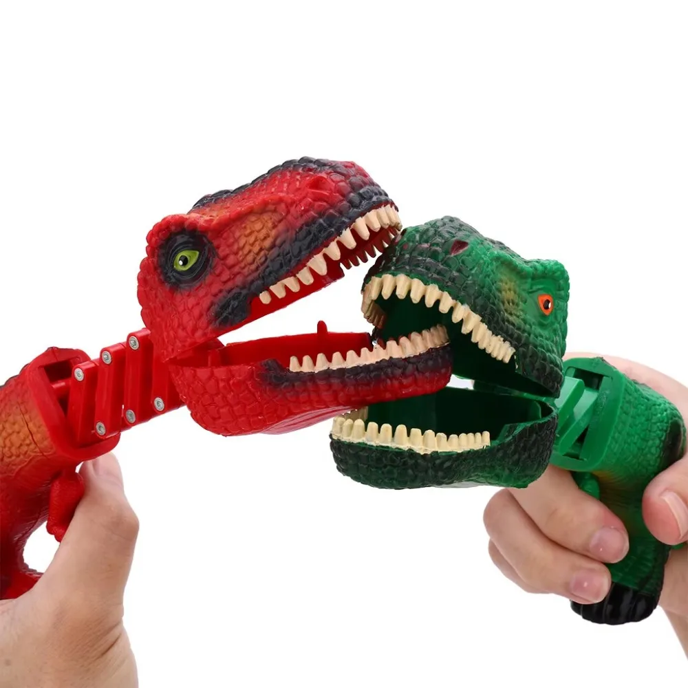 Scherzo divertente Spoof Shark telescopico Spring manipolator Clip Bite Hand Dinosaur Prank giocattoli di interazione genitore-figlio roba fresca