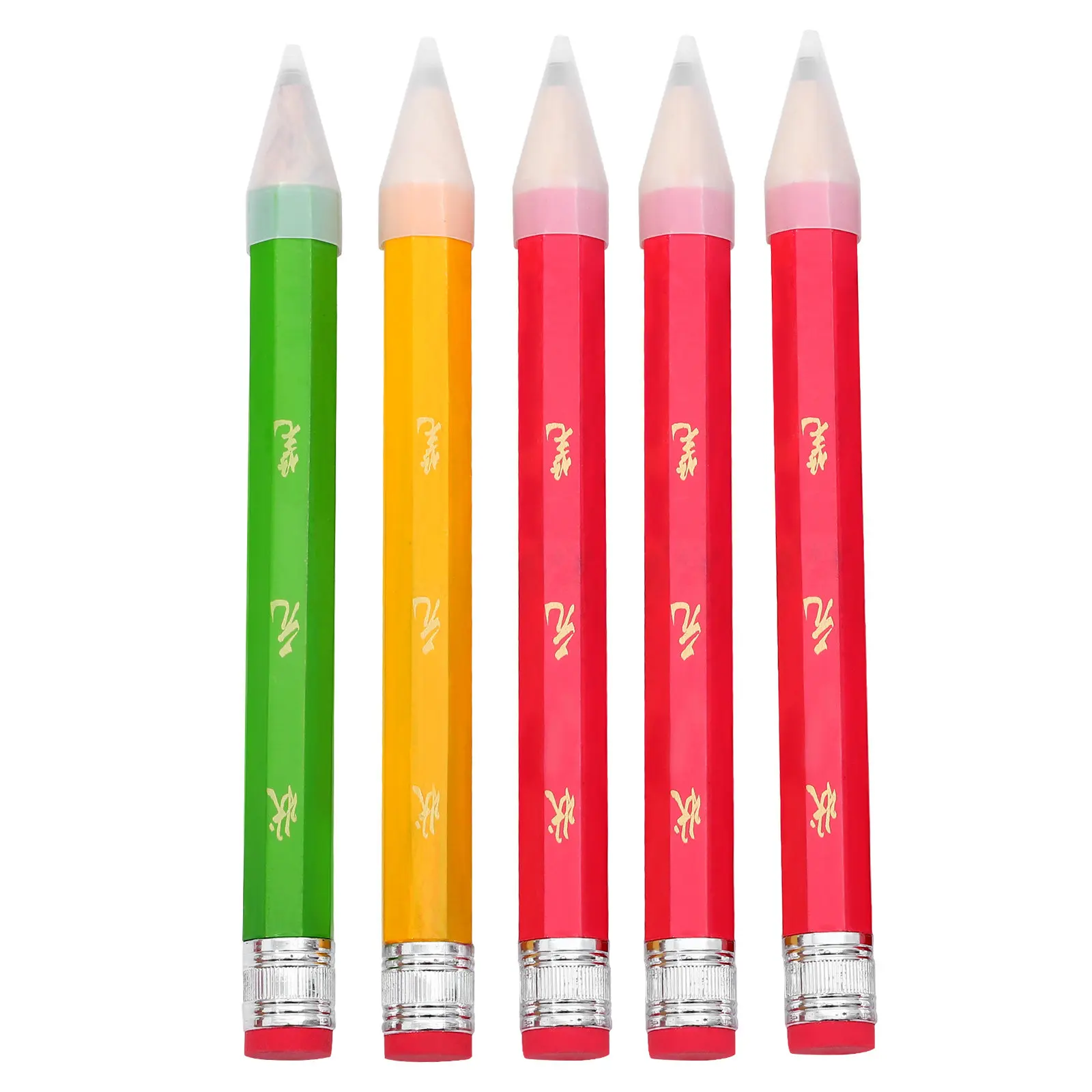 

5Pcs Wooden Giant Pencil Set Extra Large Jumbo Writing Pencil for Artists Students Teachers Drawing Sketching School Office