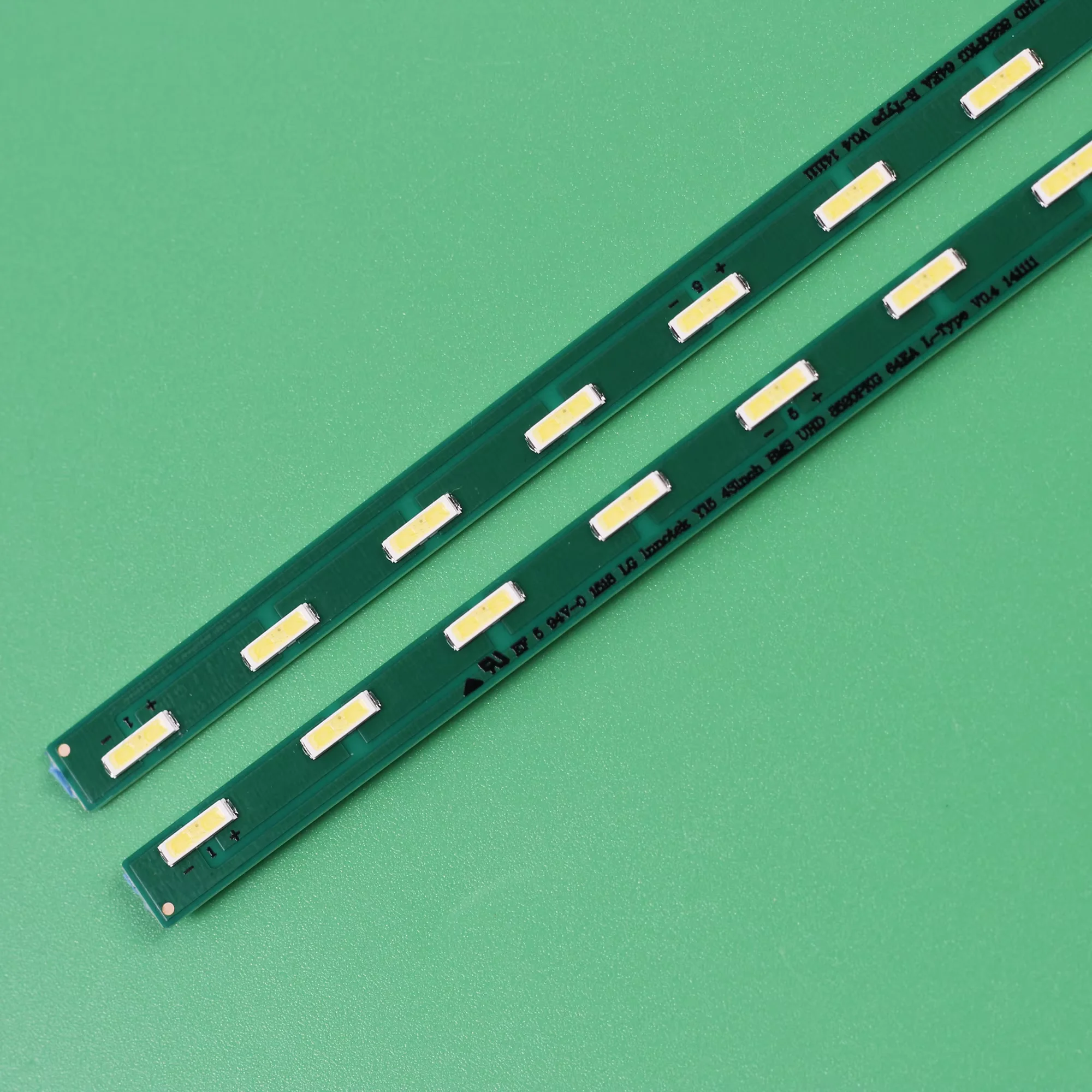 2Pcs/Set LED Backlight Strip For Y15 43inch BMS UHD 8520PKG 64EA L/R -TYPE V0.4141111 43UF690V 32 Lamp 470MM