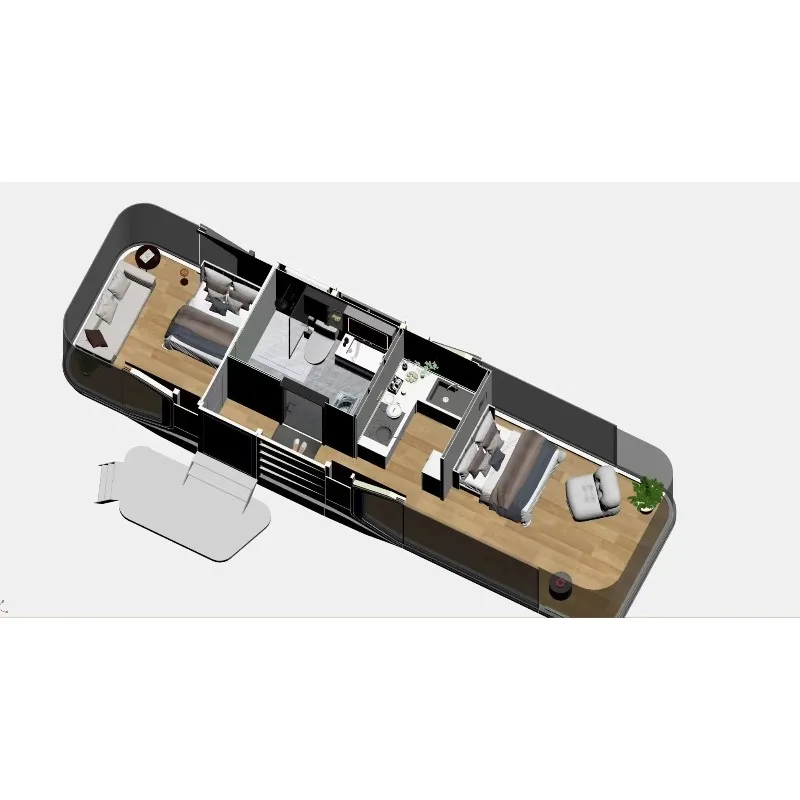 YG Customized Modern Summer Houses Fashion Luxurious Design Camping House Prefabricated Houses Space With Intelligent System