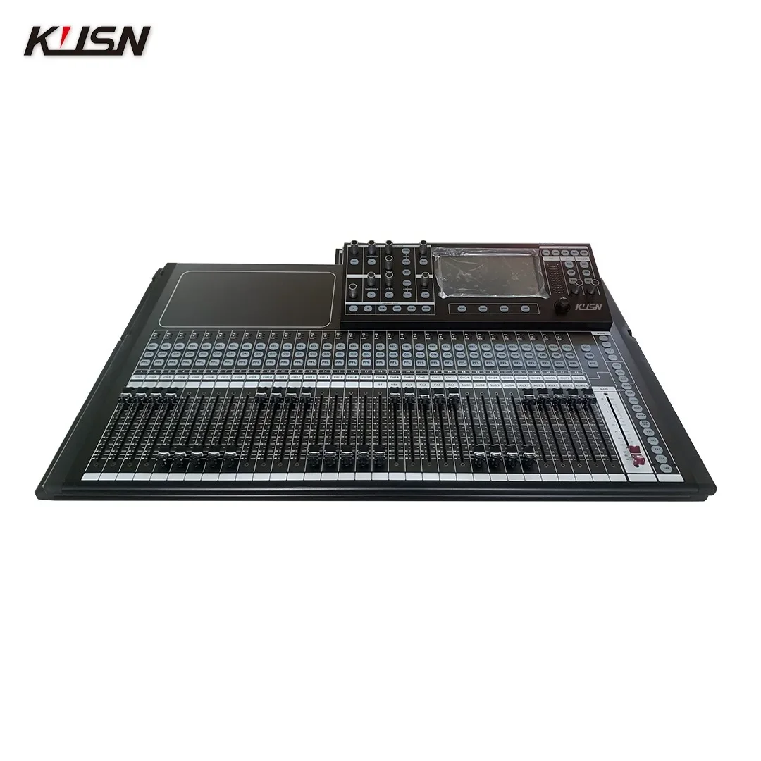 KI-20 20 canaux 4 groupe professionnel Audio numérique centre commercial Audio Assad Console Sound Soundcraft avec écran tactile de 7 pouces