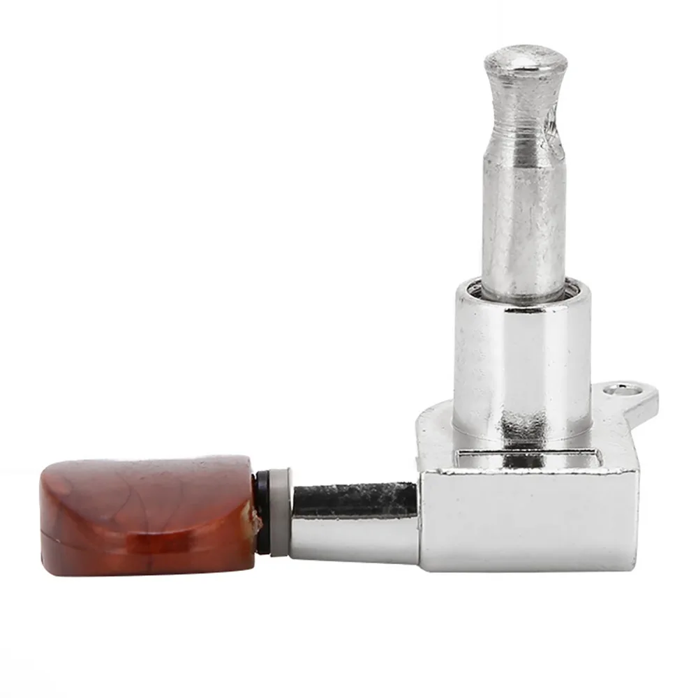 Stable 3L3R Configuration Tuning Pegs Silver Plastic+Metal Guitar Machine Heads String Tuner Keys Guitar Replacement Parts