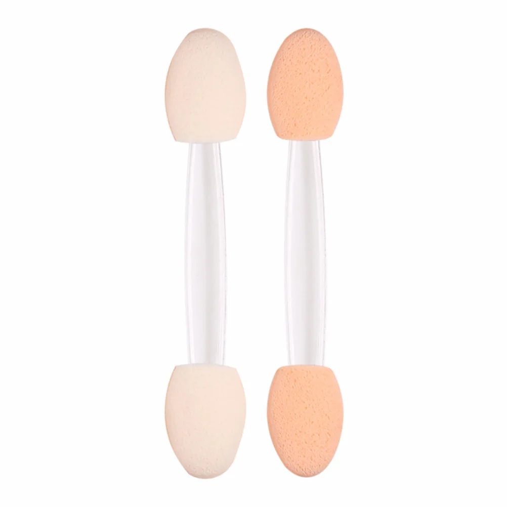 

30pcs Eye Shadow Brush Dual Ended White Applicator Lightweight Durable Makeup Tools Women Travel Party Wedding Prom Daily