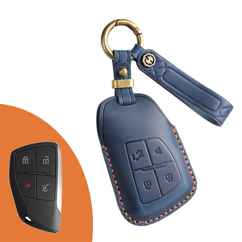 Car Key Cover Fob Case Shell for GMC Yukon Sierra At4 2024 for Buick ENVISION S Plus Avenir 2023 for Chevrolet Suburban Tahoe
