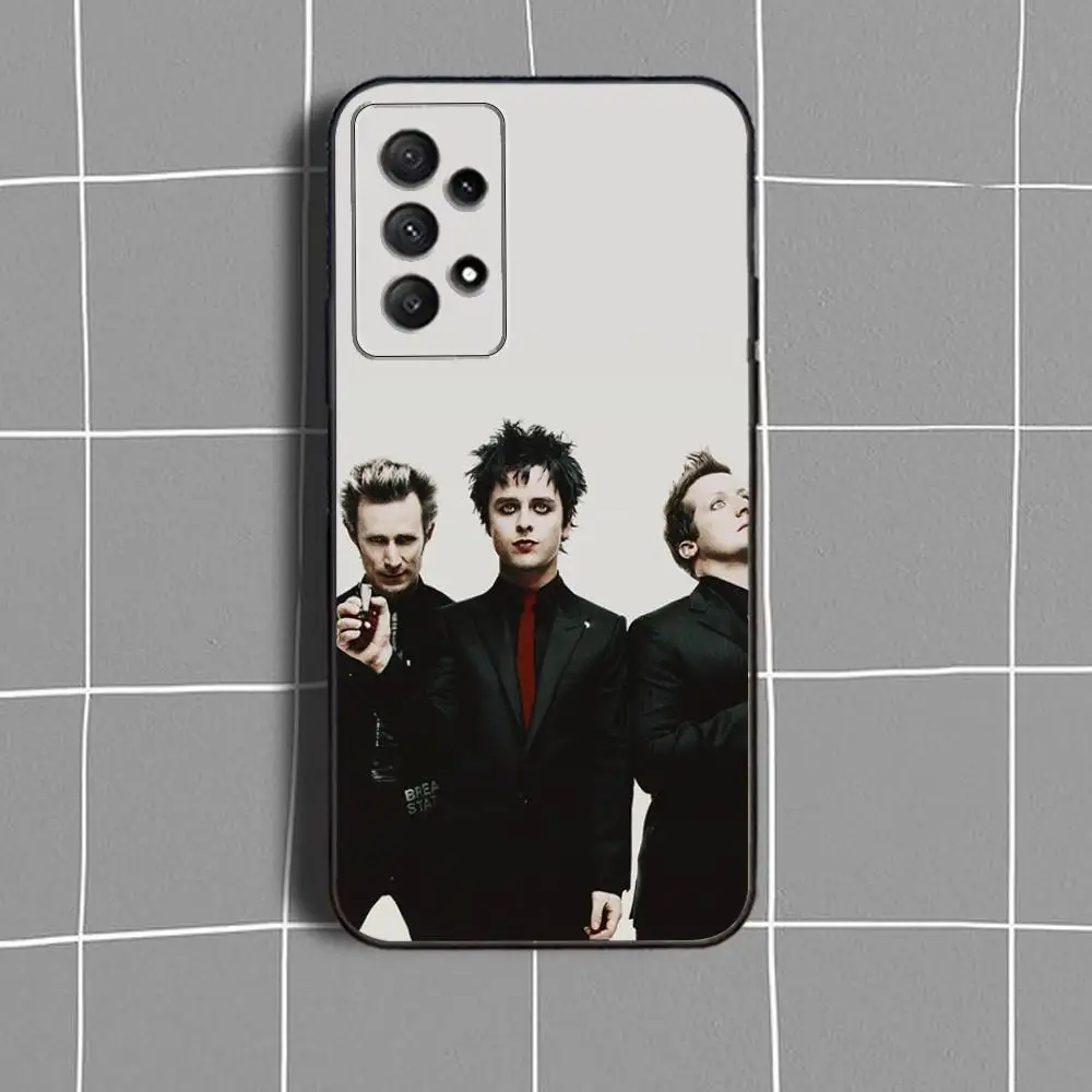 حافظة هاتف G-Green Day B-Band-ES لهاتف سامسونج جالاكسي A73,31,32,72,41,53,52,71,22,5G,Note,J7,8,9 غطاء أسود ناعم