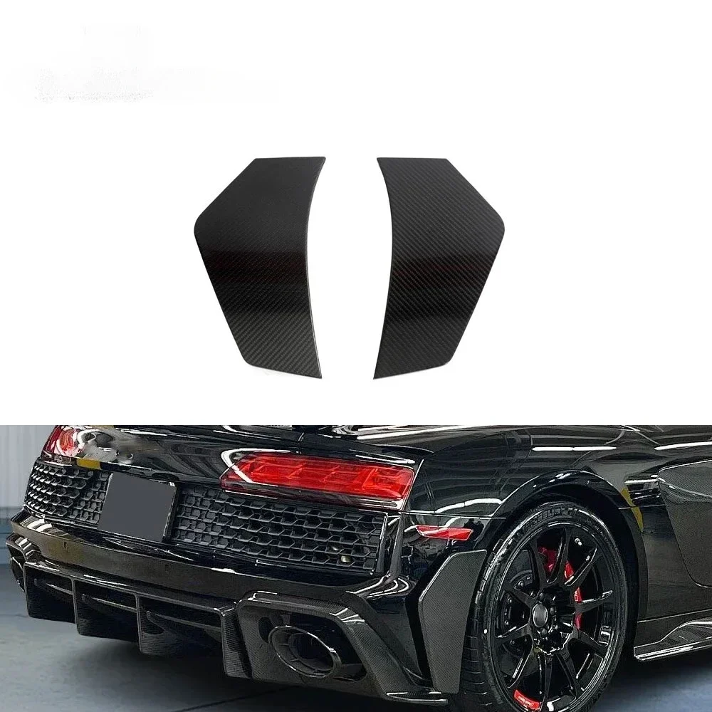 

Dry Carbon Fiber R8 V10 Rear Bumper Splitter Canards for Audi R8 V10 Performance Coupe 2-Door 2023