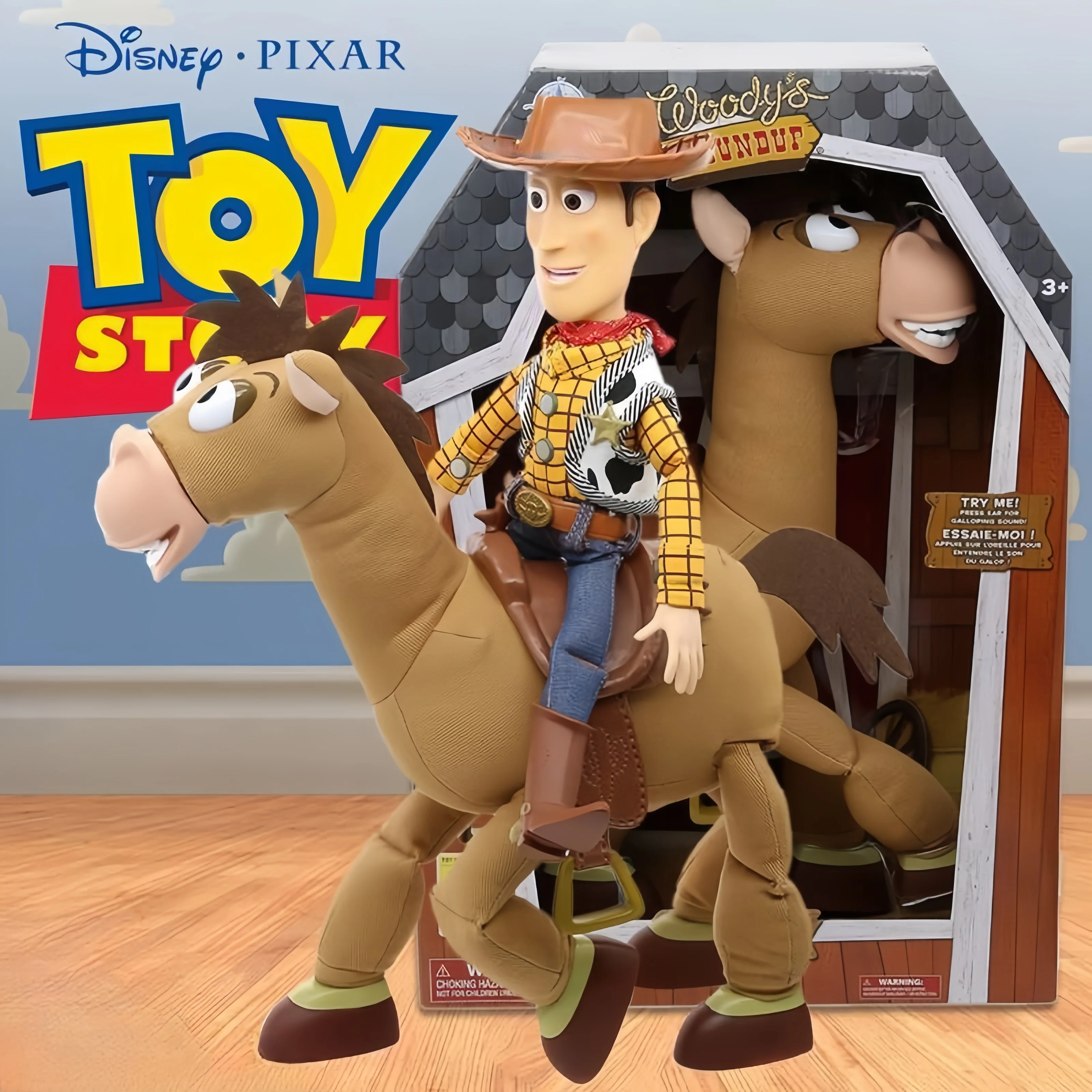 Toystory Toy Story 4 Woody Mount Hearts Horse Bullsey 18 Inch Interactive Sound Model Toy Christmas Black Friday Present  Toy