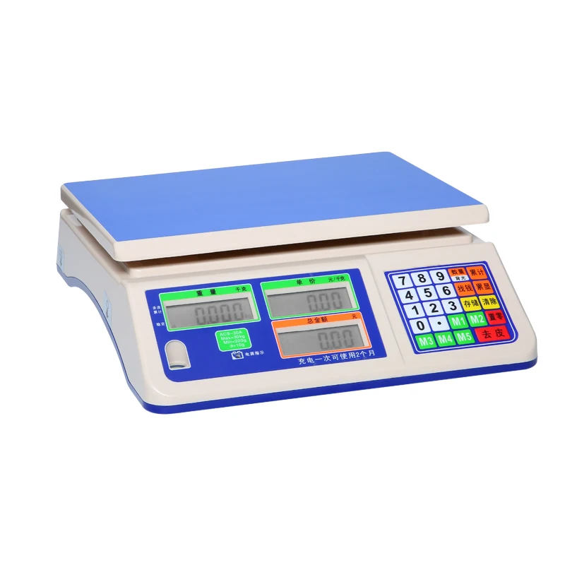 ATV&UTV30kg Electronic Digital Scale Weighing Balance Scale with LCD Display for Market