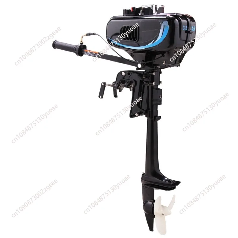 Outboard Four-Stroke Propeller Engine, Marine Propeller Engine, Boat-mounted, Small Gasoline Engine