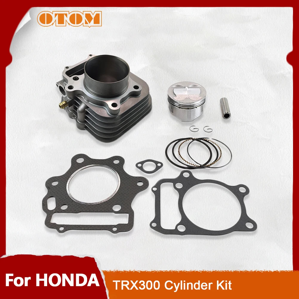 

OTOM Motorcycle TRX300 80mm Cylinder Engine Ring Set Piston STD Gasket Head Base Kit 12100-HM3-L00 For HONDA TRX300EX 1999 -2008