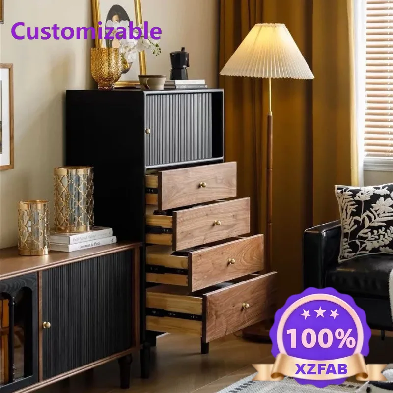 Factory Direct 2026 Internet celebrity solid wood medieval retro chest sofa magazine small apartment living room bedroom display