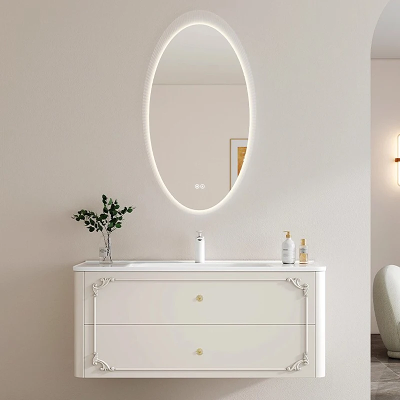 Aesthetic European Bathroom Cabinet Organizer Sink Minimalist Bathroom Cabinet Vanity Improvement Vestidores Trendy Furniture