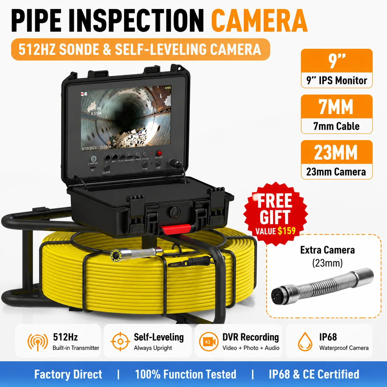 60M Sewer Camera 9
