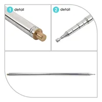 Telescopic Antenna Stainless Steel Shortwave Antenna Telescopic Antenna For DIY Shortwave Radios For Ham Radio