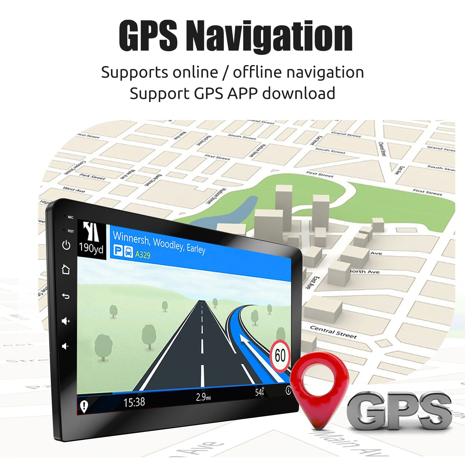 ESSGOO 7 9 10 Zoll Universal Autoradio 2GB Android Auto Carplay Auto-Stereo-Multimedia-Player GPS Autoradio Intelligente Fahrzeugsysteme – Detail 16