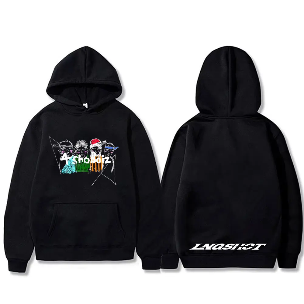 

LNGSHOT Kpop Fashion Jay Park Graphic Hoodie 4SHOBOIZ Merch Men's Women Casual Oversized Hooded Sweatshirt Male Hip Hop Hoodies