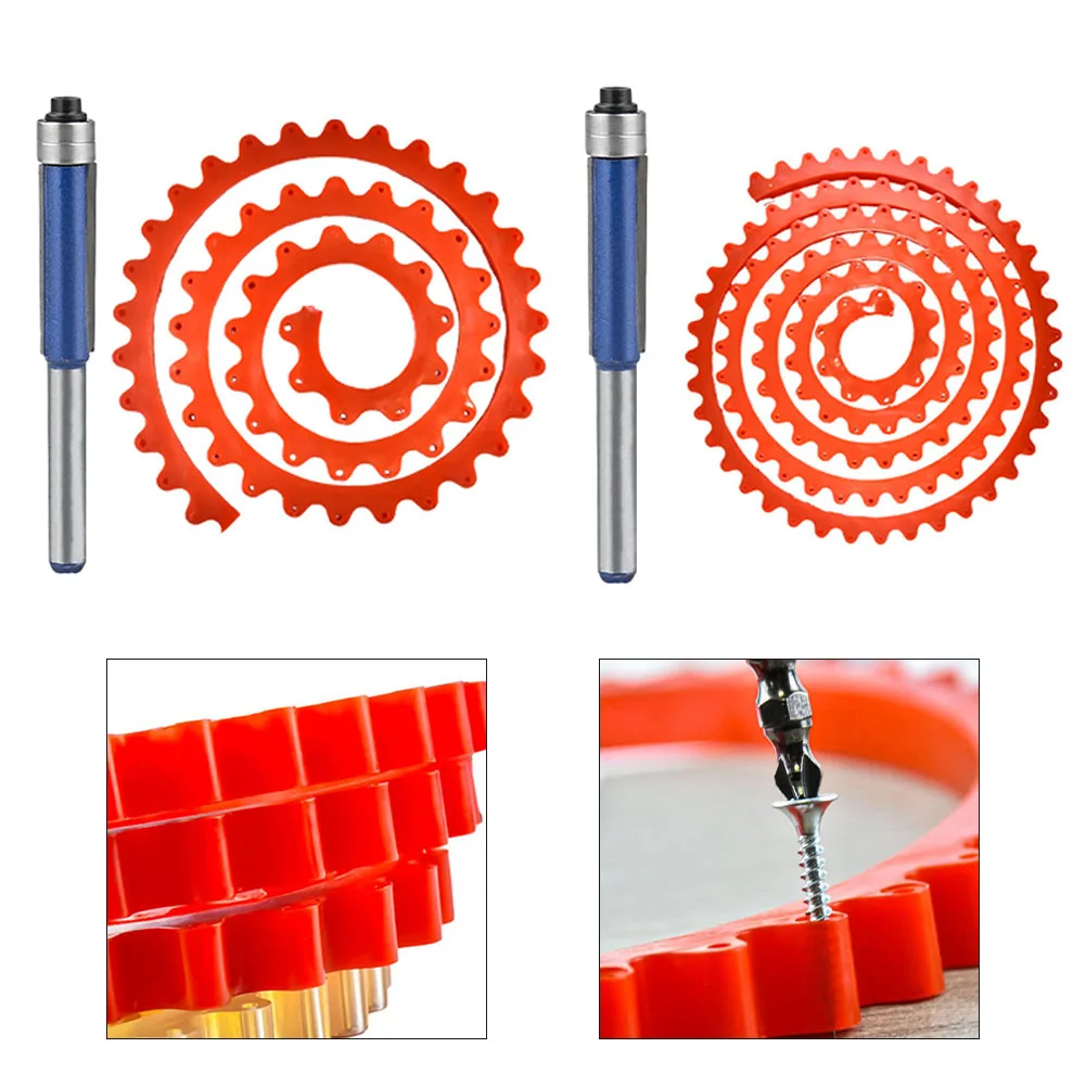 Flexible Shaping Strip Gear Driven Profiling Strip Practical In Woodworking Premium Flexible Material Red, Blue Color