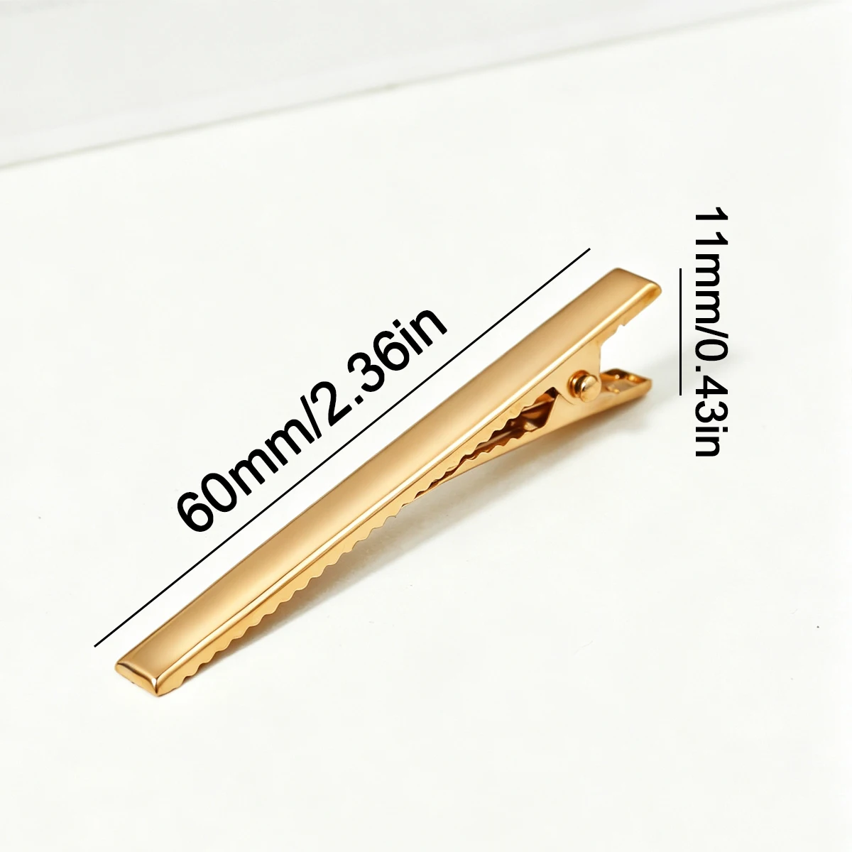 60mm 10pcs Alloy Straight ClipStraight clip hairpins in a variety of colors hairpin bases suitable for DIY hair accessory decora