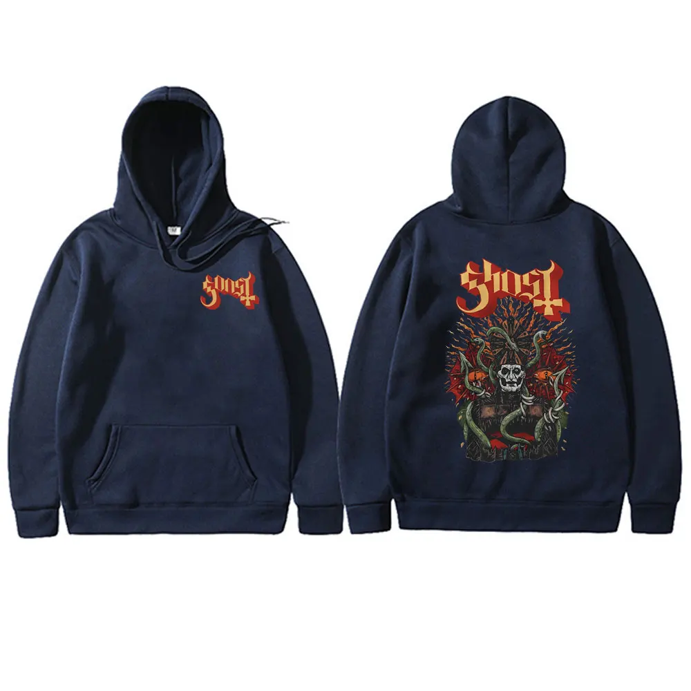 Rock Band Ghost Hoodie Serpent Graphic Hoodies Male Fleece Oversized Hooded Pullover Men Vintage Gothic Punk Metal Sweatshirt