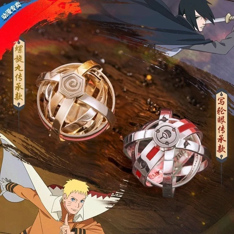 

Naruto Creative Alloy Rings Anime Action Figures Anime Merchandise Decoration Individuation Niche Male Ring Gift for Naruto Fans