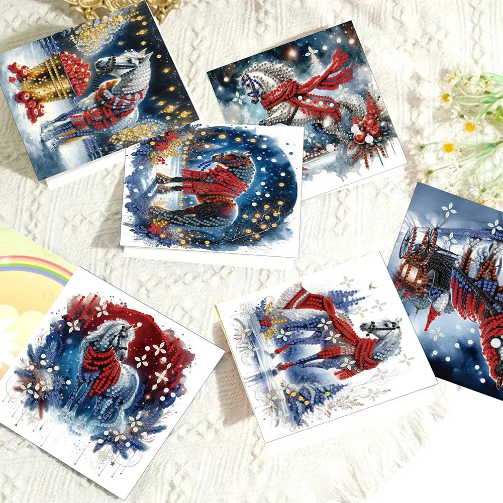 6PCS DIY Diamond Painting Gree - Xmas Resin Art ulasan dan harga