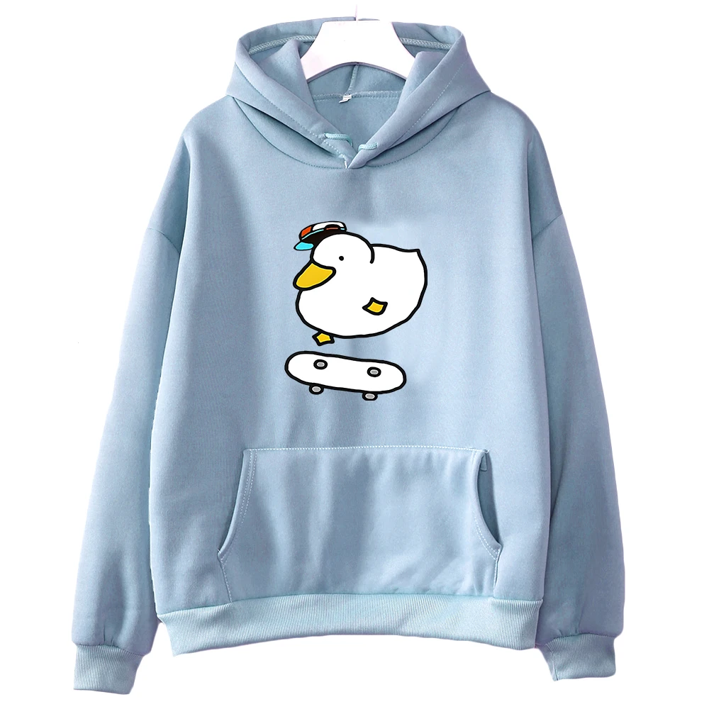 Shuba Hoodie Bebek Anime Hololive Musim Dingin Wanita Musim Gugur Kaus Uniseks Harajuku Sudadera Fashion Korea Gambar Pullover Grafis